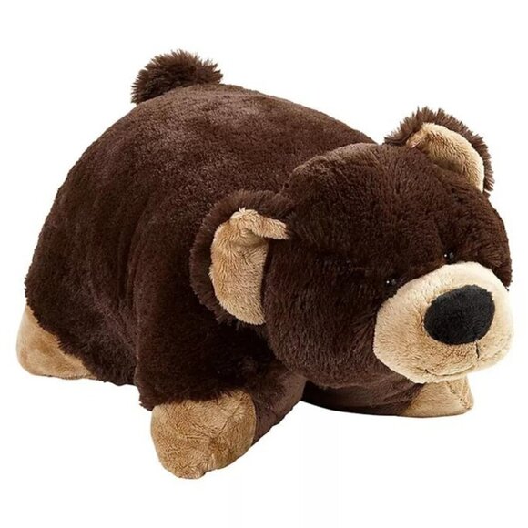 Pillow Pets Mr. Bear 18 inch Stuffed Animal Plush Toy / Pillow - Picture 1 of 9